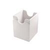 Squire 100+ XL Convertible Deck Box | Card Storage Box with Removable Cover Clips | Holds 100 Double-Sleeved Cards in Extra Thick Inner Card Sleeves | White Color | Made by Gamegenic (GGS20120ML) view 3