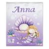 Abhibhu Mermaid Custom Name Blanket Personalized Blanket with Name for Baby Boy Girls Custom Baby Blanket Customized Blanket for Newborns Nursery Decor Swaddling Birthday Gifts 60"x80"for Adult view 1