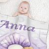 Abhibhu Mermaid Custom Name Blanket Personalized Blanket with Name for Baby Boy Girls Custom Baby Blanket Customized Blanket for Newborns Nursery Decor Swaddling Birthday Gifts 60"x80"for Adult view 2