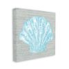 Stupell Industries Blue Clam Shell Patterned Fish Motif Sea Life, Design by Ziwei Li view 2