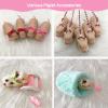 VOLOBE 5 Inches Silicone Piglet, Soft Mini Realistic Silicone Animal, Gift Box with Piglet Accessories, Kids Lifelike Reborn DollElla view 4