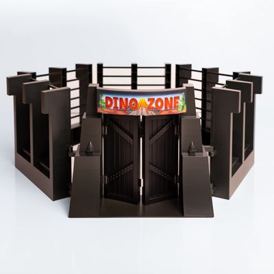Dinosaur Enclosure, Enclosure Playset for Dinosaurs, Dinosaur Fence, Dinosaur Cage by Nelson Toys, Dinosaur Toys