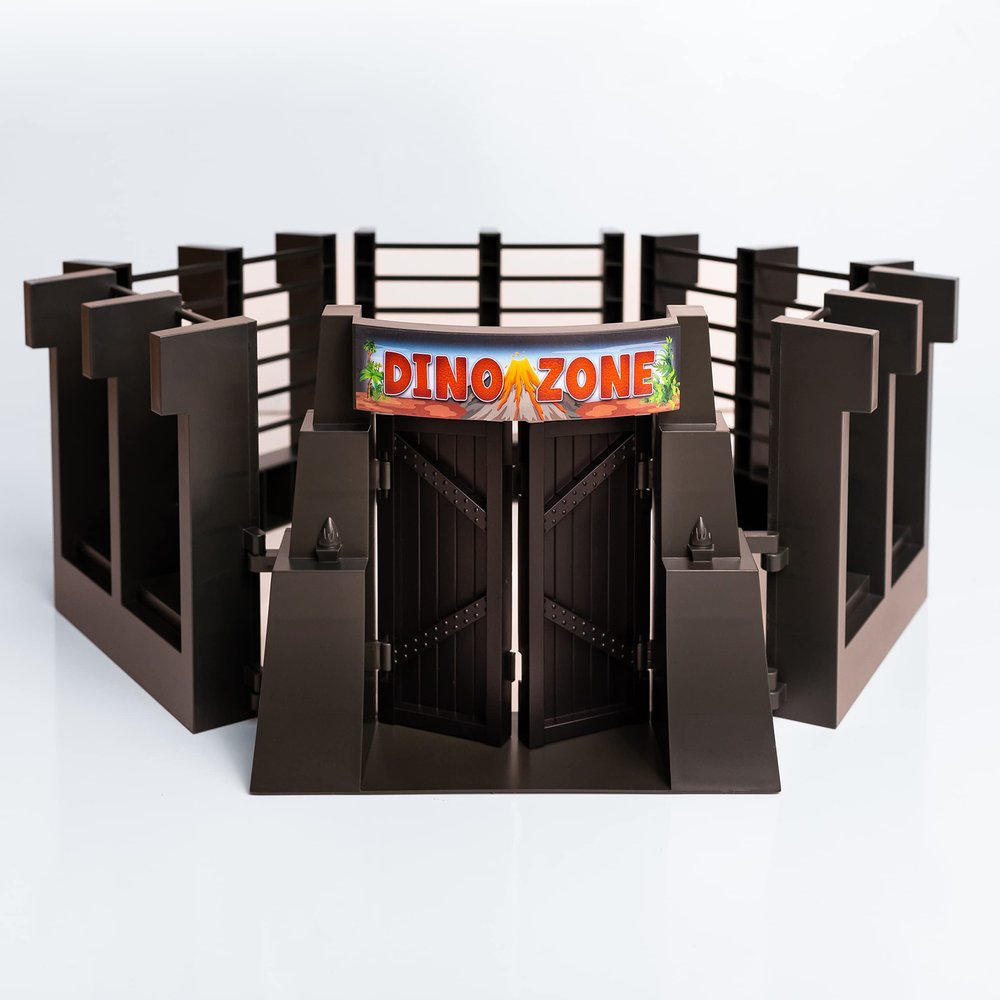 Dinosaur Enclosure, Enclosure Playset for Dinosaurs, Dinosaur Fence, Dinosaur Cage by Nelson Toys, Dinosaur Toys