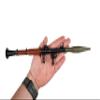 GoatGuns Miniature RPG Model Black | 1:4 Scale Diecast Metal + Real Wood Build Kit view 2