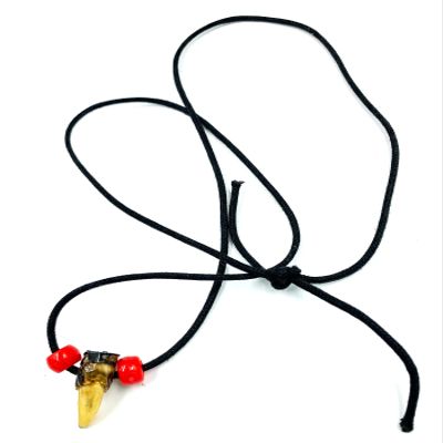 Alligator Toe Necklace Red Beads Magic Voodoo New Orleans Bayou