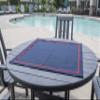 Breezy Day Canasta Cloth (Navy Blue), 32'' x 32'' view 3