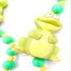 Frog Rubber Mardi Gras Bead Necklace Spring Break Cajun Carnival Festival New Orleans Beads view 2