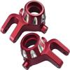 Aluminum Alloy Front Steering Knuckle Arms for Traxxas 1/8 4WD Sledge Monster Truck Replace 9537 2pcs - RED view 1