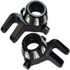 Aluminum Alloy Front Steering Knuckle Arms for Traxxas 1/8 4WD Sledge Monster Truck Replace 9537 2pcs - Black view 1