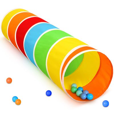 Kids Play Tunnel Tent for Toddlers, Colorful Pop Up Crawl Tunnel Toy for Baby or Pet with Breathable Mesh, Collapsible Gift for Boy and Girl Play Tunnel Indoor and Outdoor Game