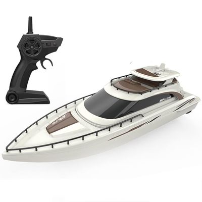 Ssccgym Remote Control Boat 4CH Electric Watercraft RC Sail Cruise Boat Yacht 15km/h for Lake Pool 14y+ Beginners