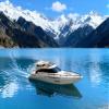 Ssccgym Remote Control Boat 4CH Electric Watercraft RC Sail Cruise Boat Yacht 15km/h for Lake Pool 14y+ Beginners view 4
