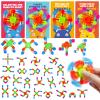Feltom 28 Pack Valentines Day Gifts for Kids - Wacky Tracks Fidget Spinner with Valentine's day Greeting cards for kids, DIY Deformable Spinner Classroom Valentine's Party Favor, Exchange Prizes Gift view 1
