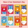 Feltom 28 Pack Valentines Day Gifts for Kids - Wacky Tracks Fidget Spinner with Valentine's day Greeting cards for kids, DIY Deformable Spinner Classroom Valentine's Party Favor, Exchange Prizes Gift view 2