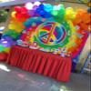 60's Hippie Party Decoration Banner,Large Groovy Theme Party Decoration Backdrop,Peace and Love Background for 70's Carnival Groovy Classroom Decor view 2