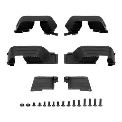 Front & Rear Mud Flaps Fender Fit for Axial SCX10 II 90046 90047 1/10 RC Crawler Car Plastic Upgrade Parts Black
