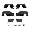 Front & Rear Mud Flaps Fender Fit for Axial SCX10 II 90046 90047 1/10 RC Crawler Car Plastic Upgrade Parts Black view 1