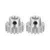 HARFINGTON 2pcs Step Spur Pinion Gear 5mm Bore 15T Mod 1 Aluminum Spur Diff Differential Motor Gear RC Car Replacement Parts view 1