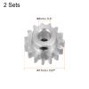 HARFINGTON 2pcs Step Spur Pinion Gear 5mm Bore 15T Mod 1 Aluminum Spur Diff Differential Motor Gear RC Car Replacement Parts view 3