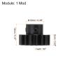 HARFINGTON Step Spur Pinion Gear 5mm Bore 16T Mod 1 Aluminum Spur Diff Differential Motor Gear RC Car Replacement Parts view 2