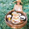 Floating Drink Holder, Pool Drink Holder, Floating Table for Pool, Pool Drink Holder, Hot Tub Drink Holder, Floating Rattan Tray, Floating Bar for Pool, Summer Par Oval view 4