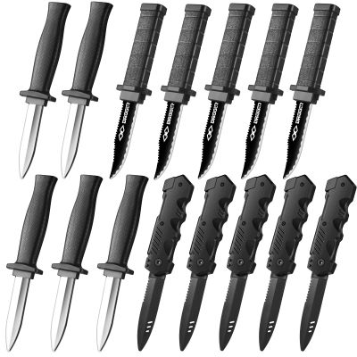 ZJoey 15 Pack Retractable Fake Knife Retractable Knife Halloween Props Fake Plastic Blades for Halloween April Fool's Party(15 Pcs Style B)