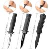 ZJoey 15 Pack Retractable Fake Knife Retractable Knife Halloween Props Fake Plastic Blades for Halloween April Fool's Party(15 Pcs Style B) view 2