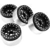 4Pack ShareGoo Aluminum Alloy 1.9" Beadlock Wheel Rims Hubs Compatible with Traxxas TRX4 Axial SCX10 RCAWD D90 D110 Tamiya CC01 1/10 RC Crawler Car (Black) view 4