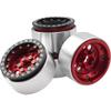 4Pack ShareGoo Aluminum Alloy 1.9" Beadlock Wheel Rims Hubs Compatible with Traxxas TRX4 Axial SCX10 RCAWD D90 D110 Tamiya CC01 1/10 RC Crawler Car (Red) view 1
