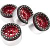 4Pack ShareGoo Aluminum Alloy 1.9" Beadlock Wheel Rims Hubs Compatible with Traxxas TRX4 Axial SCX10 RCAWD D90 D110 Tamiya CC01 1/10 RC Crawler Car (Red) view 4