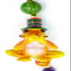 Frog Jester Hear No See No Evil Rasta Mardi Gras Bead Necklace Carnival Festival New Orleans Beads view 3