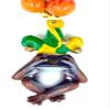 Frog Jester Hear No See No Evil Rasta Mardi Gras Bead Necklace Carnival Festival New Orleans Beads view 4