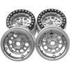 4Pack ShareGoo Aluminum Alloy 1.9" Beadlock Wheel Rims Hubs Compatible with Traxxas TRX4 Axial SCX10 RCAWD D90 D110 Tamiya CC01 1/10 RC Crawler Car (Silver) view 3