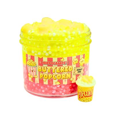 Buttered Popcorn Slime (SCENTED) | Handmade Slime | Hippocampe Slimes (4OZ)