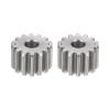 HARFINGTON 2pcs Flat Spur Pinion Gear 5mm Bore 14T Mod 1 Stainless Steel Spur Diff Differential Motor Gear RC Car Replacement Parts view 1