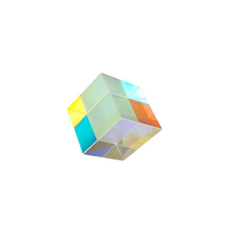 YONGERN Custom 5 * 5 * 5mm Color Prism Rainbow Six-Sided Light Cube Photography Optical Science Experiment Children Gift