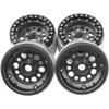 4Pack ShareGoo Aluminum Alloy 1.9" Beadlock Wheel Rims Hubs Compatible with Traxxas TRX4 Axial SCX10 RCAWD D90 D110 Tamiya CC01 1/10 RC Crawler Car (Titanium) view 3