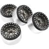4Pack ShareGoo Aluminum Alloy 1.9" Beadlock Wheel Rims Hubs Compatible with Traxxas TRX4 Axial SCX10 RCAWD D90 D110 Tamiya CC01 1/10 RC Crawler Car (Titanium) view 4