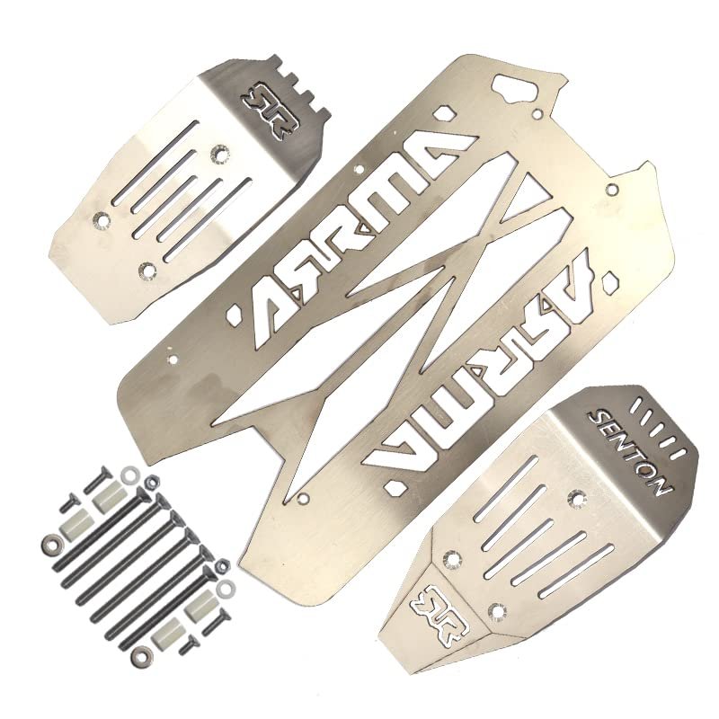 GPM for ARRMA-1/10 4WD SENTON 4X4 V3 3S BLX BRUSHLESS Short Couse TRUCK-ARA4303V3 Stainless Steel 1/10 Chassis Armor Armor Crash Protection