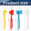 Holady 4PCS Large Size Snowball Maker Clip,Snowball Maker Tool with Handle for Snow Ball Fights, Snow Toys Kids Winter Outdoor ToysDeer,Love Heart,Duck,Snowflake Shape view 3