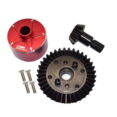 GPM for ARRMA 1/10 Granite 4X4 MEGA Moster Truck HIGH Carbon Steel Drive Size Bevel Gear with Differential Housing Set