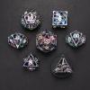 HXSCOO D4 D6 D8 D10 D12 D20 Role Playing Dice Game Metal Polyhedral Dice Game Accessories Role Playing Dice for DND Board Games (Color : Red) view 3