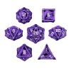 HXSCOO D4 D6 D8 D10 D12 D20 Role Playing Dice Game Metal Polyhedral Dice Game Accessories Role Playing Dice for DND Board Games (Color : Purple) view 1