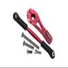 GPM 6PC Set Upgrades Aluminum Servo Horn 25T (4 Positioning Holes) W. Adjustable Steering Link for 1/10 TRX4 Defender Trail Crawler (82056-4) RC Cars (red) view 1