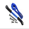 GPM 6PC Set Upgrades Aluminum Servo Horn 25T (4 Positioning Holes) W. Adjustable Steering Link for 1/10 TRX4 Defender Trail Crawler (82056-4) RC Cars (Blue) view 1