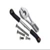 GPM 6PC Set Upgrades Aluminum Servo Horn 25T (4 Positioning Holes) W. Adjustable Steering Link for 1/10 TRX4 Defender Trail Crawler (82056-4) RC Cars (Silver) view 1