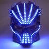 Gracecolorlife Flashing El Wire Mask Led Glowing Beauty Christmas Party Mask Festival Event Haloween Mask (Red led) view 2