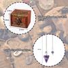 Knana 6Pcs Pendulum Board for Divination - Pendulum Crystal for Dowsing, Tarot Dice Astrology Dice with Box, Wiccan Supplies and Tools, Tarot Divination for Beginners view 3