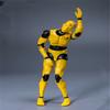 1/12 Scale Male Action Figure,6inch Flexible Yellow Testman Crash Test Dummy Action Figure Body Collection (B) view 3