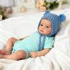 KAWAYII 20 Inch Newborn Baby Doll Open Eyes Reborn Baby Realistic Soft Vinyl Lifelike Reborn Boy Doll Soft Cloth Body for Newborn Babies Playmates view 4